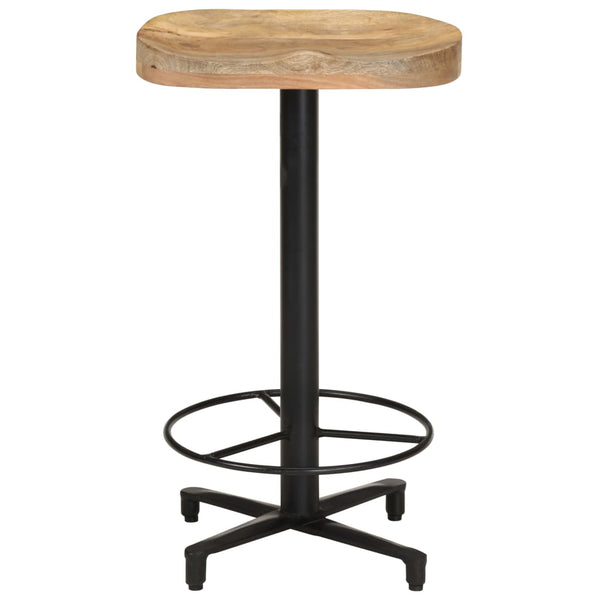 vidaXL Tabourets de bar 2 pcs 66 cm Bois de manguier massif