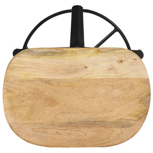 vidaXL Tabourets de bar 2 pcs 66 cm Bois de manguier massif