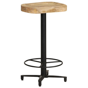 vidaXL Tabourets de bar 2 pcs 66 cm Bois de manguier massif