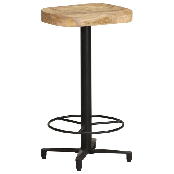 vidaXL Tabourets de bar 2 pcs 66 cm Bois de manguier massif