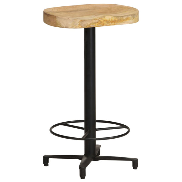 vidaXL Tabourets de bar 2 pcs 66 cm Bois de manguier massif