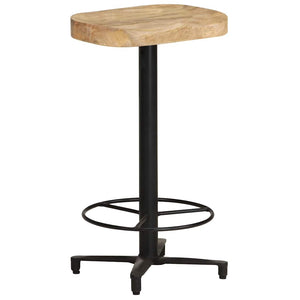 vidaXL Tabourets de bar 2 pcs 66 cm Bois de manguier massif