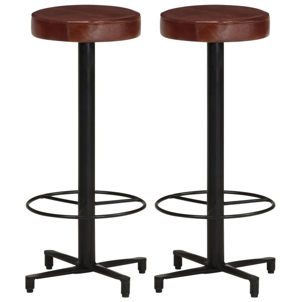 Echtleder Barhocker 76 cm, 2er-Set