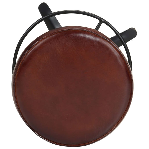 Echtleder Barhocker 76 cm, 2er-Set