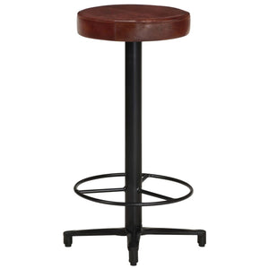 Echtleder Barhocker 2er Set, 66 cm