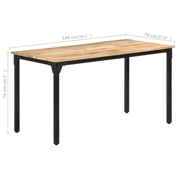 Esstisch Mangoholz 140 cm