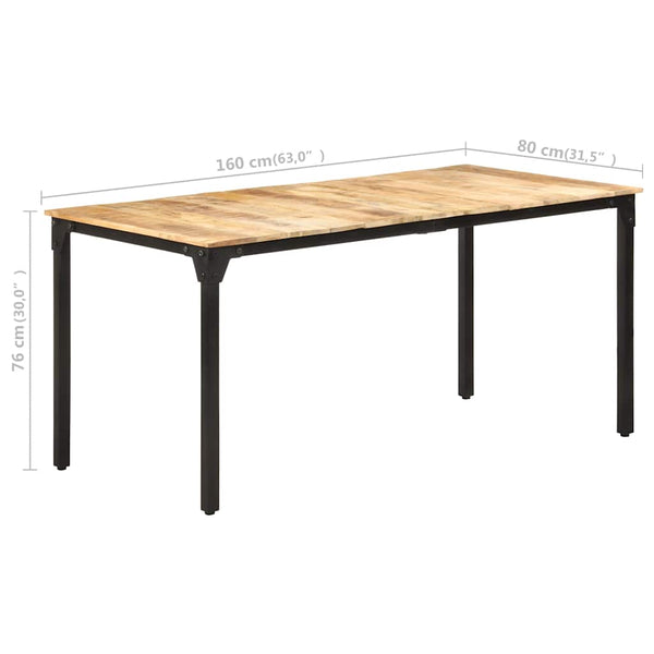Esstisch aus Mangoholz, 160 cm