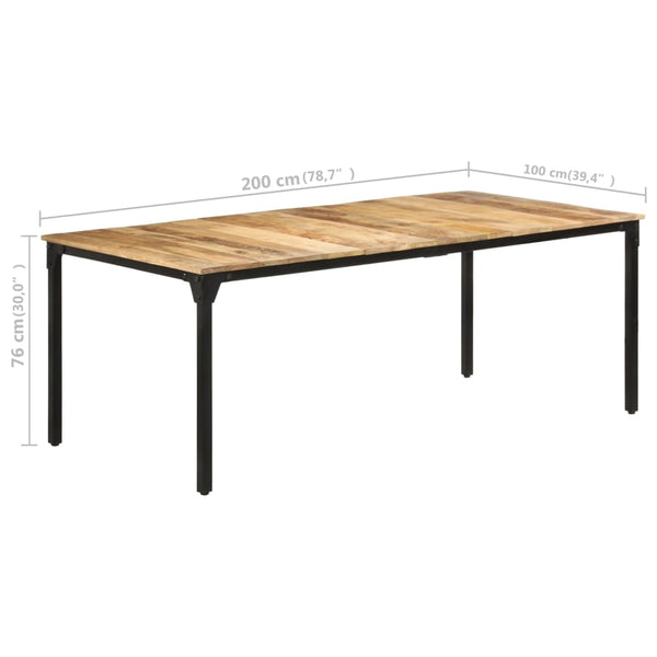 Esstisch aus Mangoholz 200x100 cm