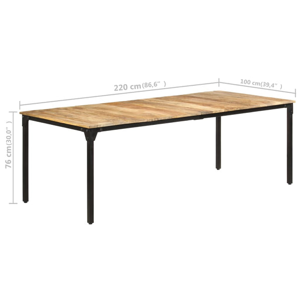 Esstisch aus Mangoholz, 220 cm