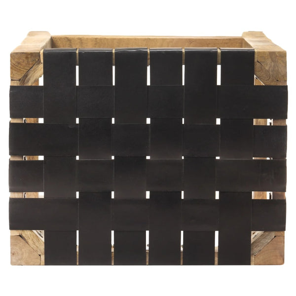 Echtleder Barhocker Schwarz 75 cm, 2er Set