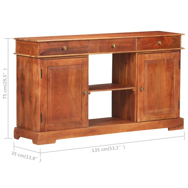 Akazienholz Sideboard 135 cm