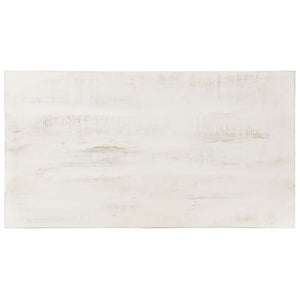 Weißer Couchtisch Mango Massivholz 110x60 cm