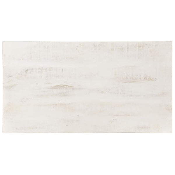 Weißer Couchtisch Mango Massivholz 110x60 cm