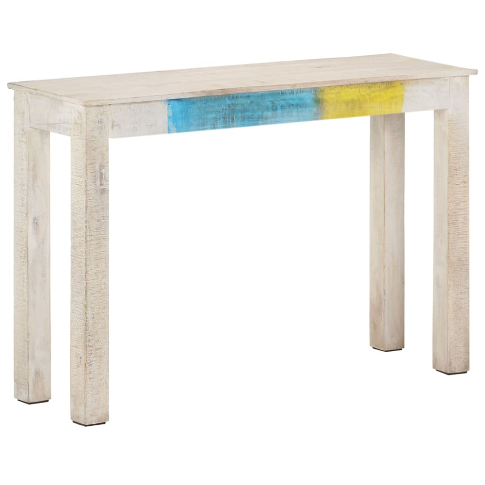 Weißer Konsolentisch aus Mangoholz, 115 cm