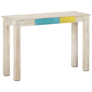 Weißer Konsolentisch aus Mangoholz, 115 cm