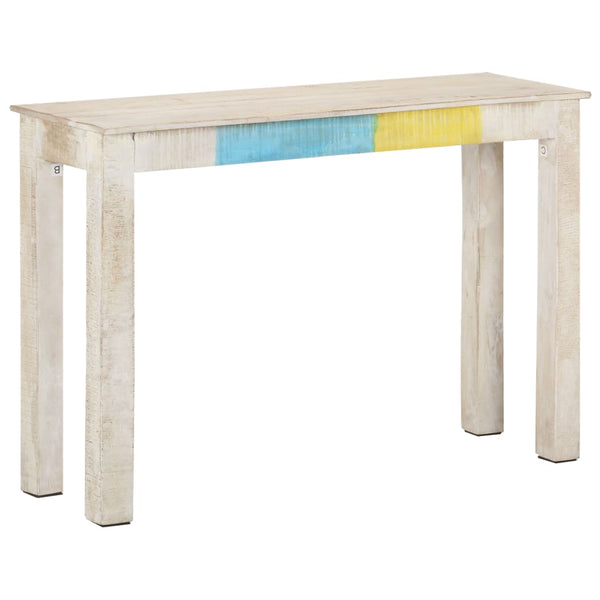 Weißer Konsolentisch aus Mangoholz, 115 cm