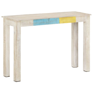 Weißer Konsolentisch aus Mangoholz, 115 cm