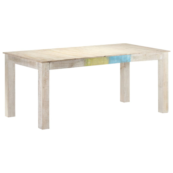 Esstisch Weiß Mango Massivholz 180 cm