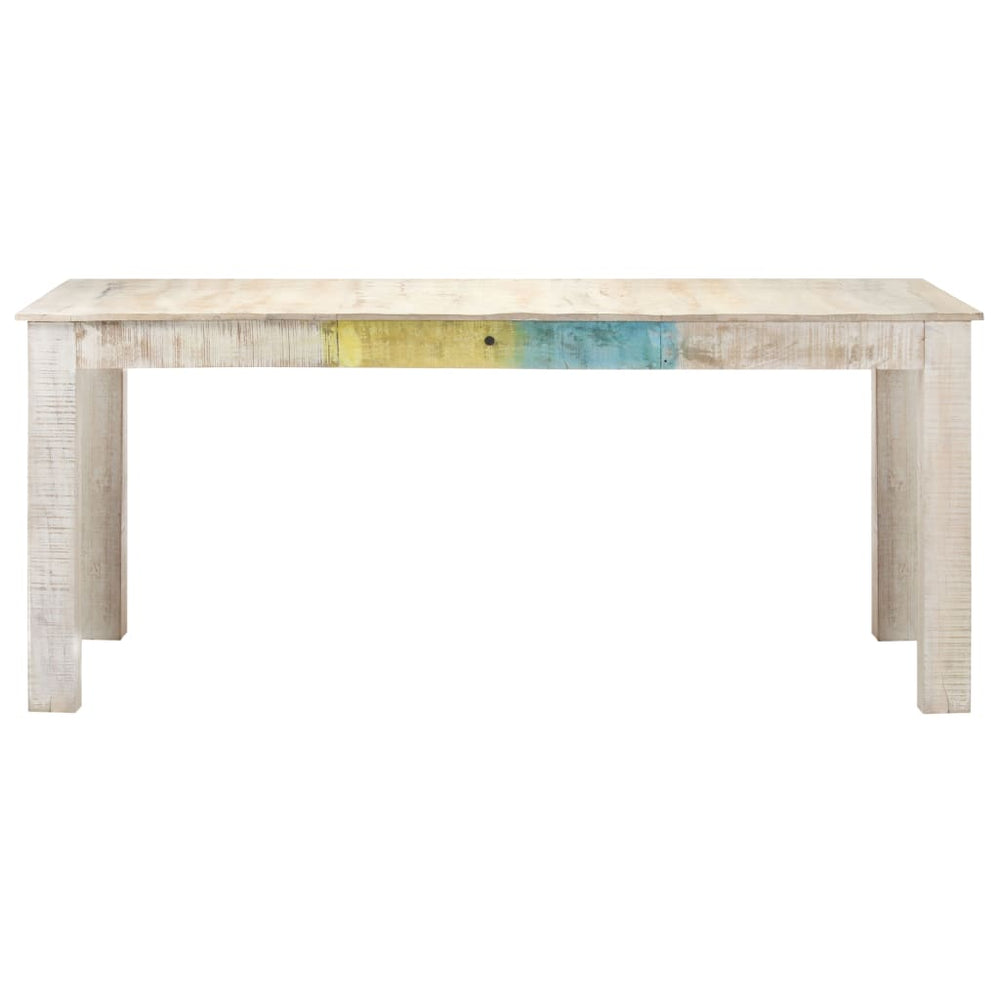 Esstisch Weiß Mango Massivholz 180 cm