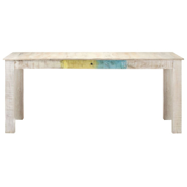 Esstisch Weiß Mango Massivholz 180 cm