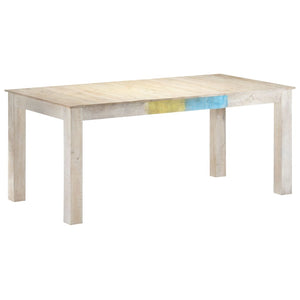 Esstisch Weiß Mango Massivholz 180 cm