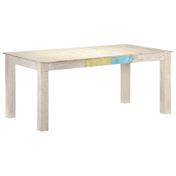 Esstisch Weiß Mango Massivholz 180 cm
