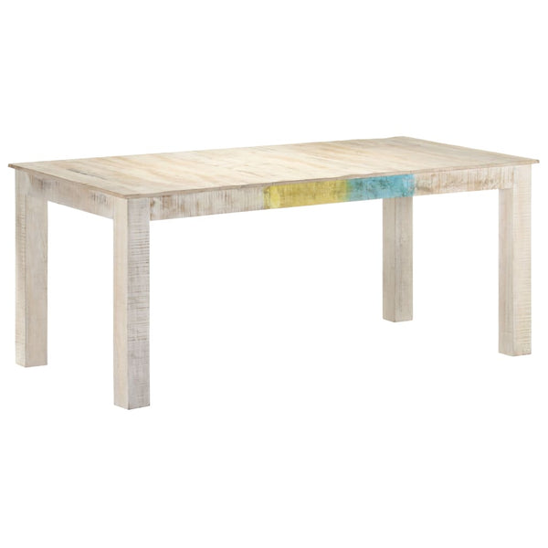 Esstisch Weiß Mango Massivholz 180 cm