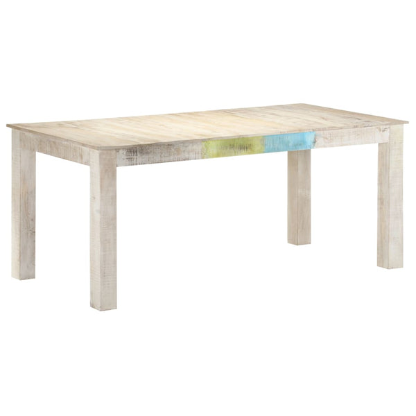 Esstisch Weiß Mango Massivholz 180 cm