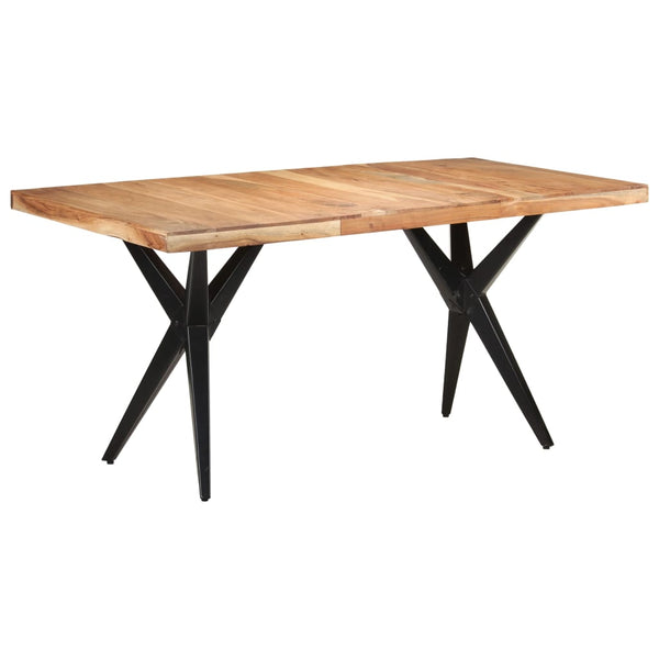 vidaXL Table de salle à manger 160x80x76 cm bois d'acacia massif