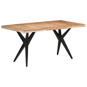 vidaXL Table de salle à manger 160x80x76 cm bois d'acacia massif