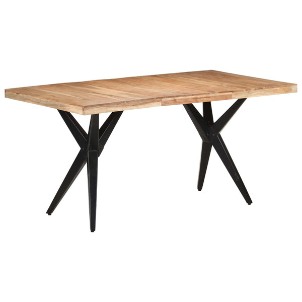 vidaXL Table de salle à manger 160x80x76 cm bois d'acacia massif