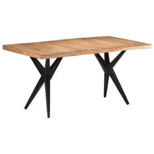 vidaXL Table de salle à manger 160x80x76 cm bois d'acacia massif