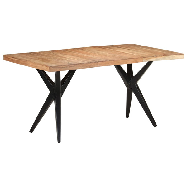 vidaXL Table de salle à manger 160x80x76 cm bois d'acacia massif