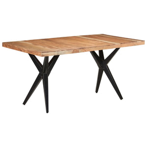 vidaXL Table de salle à manger 160x80x76 cm bois d'acacia massif