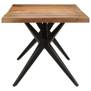 vidaXL Dining Table 200x90x76 cm Solid Acacia Wood