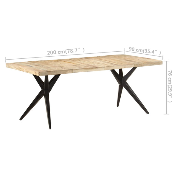 Esstisch aus Mangoholz, 200 cm