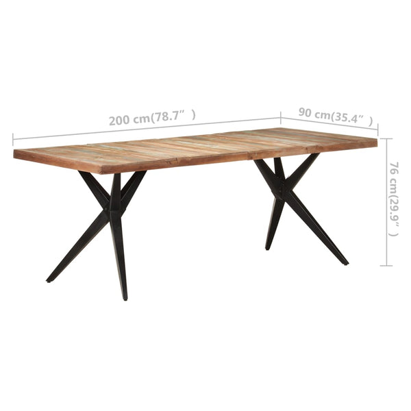 Esstisch Altholz Massiv 200x90 cm