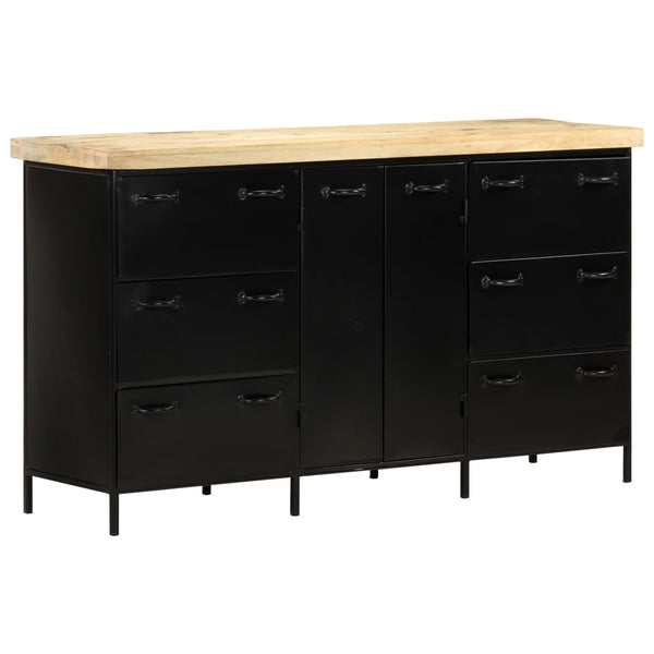 vidaXL Buffet 140x38x76 cm Bois de manguier brut