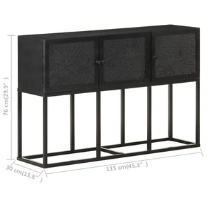 vidaXL Buffet 115x30x76 cm Bois de manguier massif