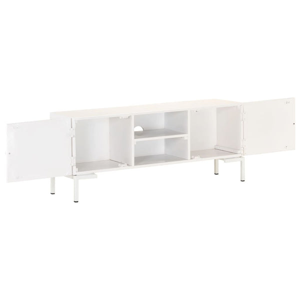 Weißer TV-Schrank Mango Massivholz 115 cm
