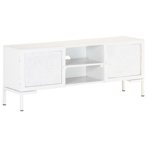 Weißer TV-Schrank Mango Massivholz 115 cm