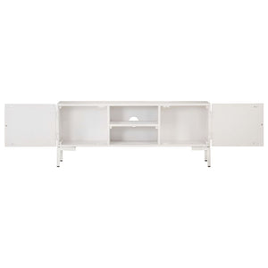 Weißer TV-Schrank Mango Massivholz 115 cm
