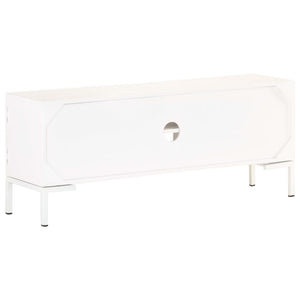 Weißer TV-Schrank Mango Massivholz 115 cm
