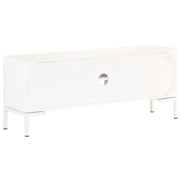 Weißer TV-Schrank Mango Massivholz 115 cm