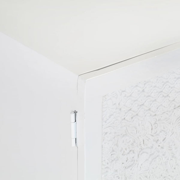 Weißer TV-Schrank Mango Massivholz 115 cm