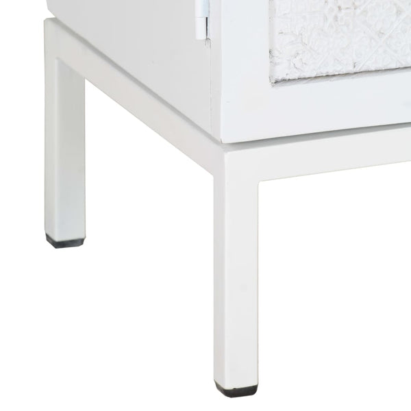 Weißer TV-Schrank Mango Massivholz 115 cm