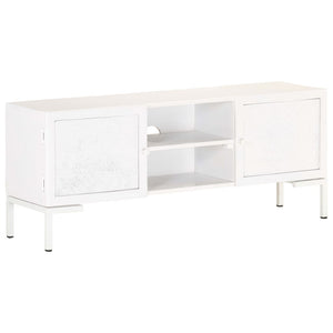 Weißer TV-Schrank Mango Massivholz 115 cm