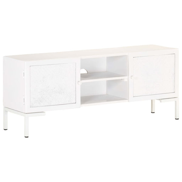 Weißer TV-Schrank Mango Massivholz 115 cm