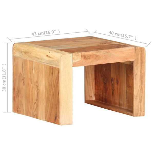 Akazienholz Beistelltisch 43x40x30 cm