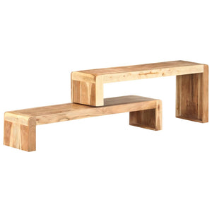 Massivholz TV-Schrank Akazie, 2-teilig
